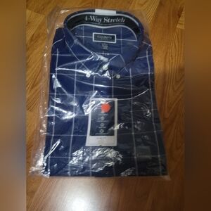 Club room mens large button down shirt